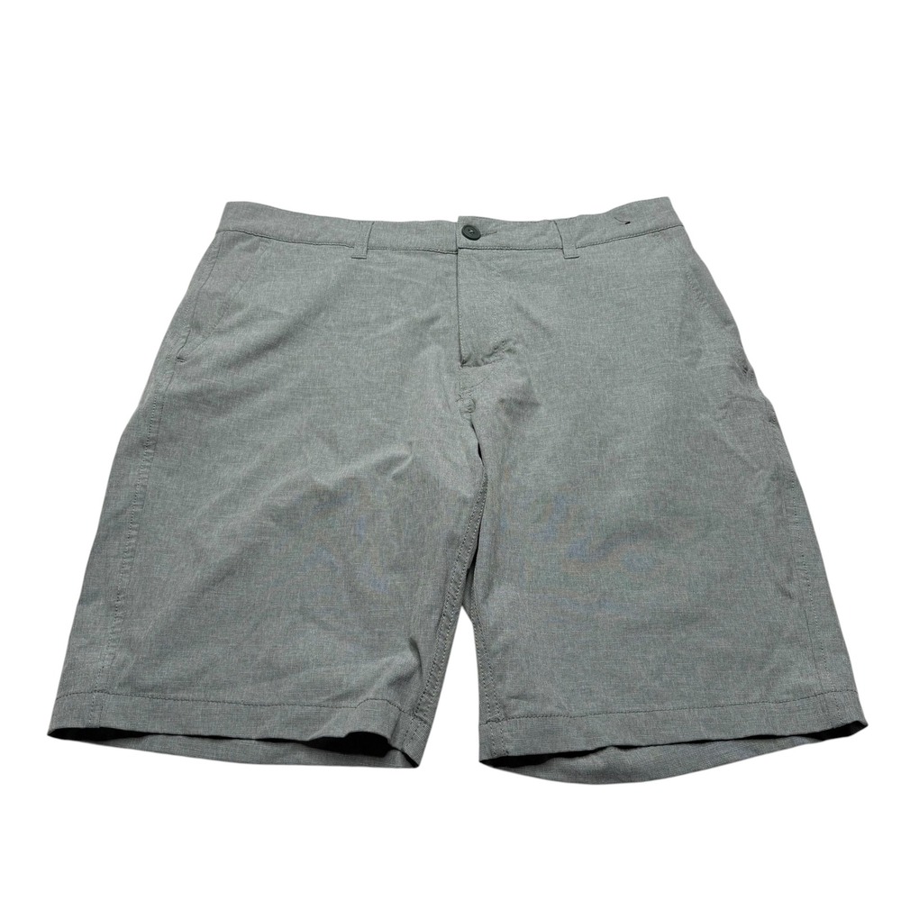 RVCA Dual Purpose Trunk Grey Green Hybrid Shorts Men's Size 32 Casual Preppy